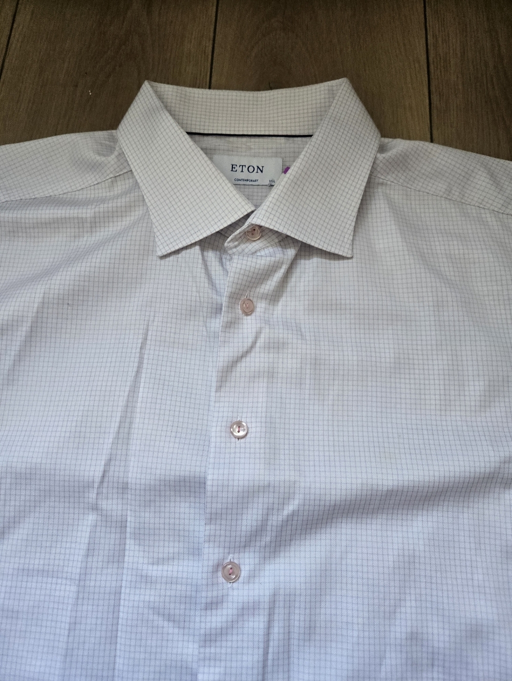 Eton Contemporary Fit Dress Shirt Size 47  18.5